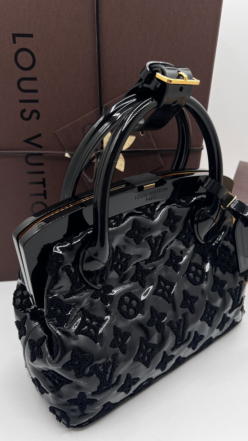 Louis Vuitton Limited Edition Black Monogram Fascination Lockit BB Bag