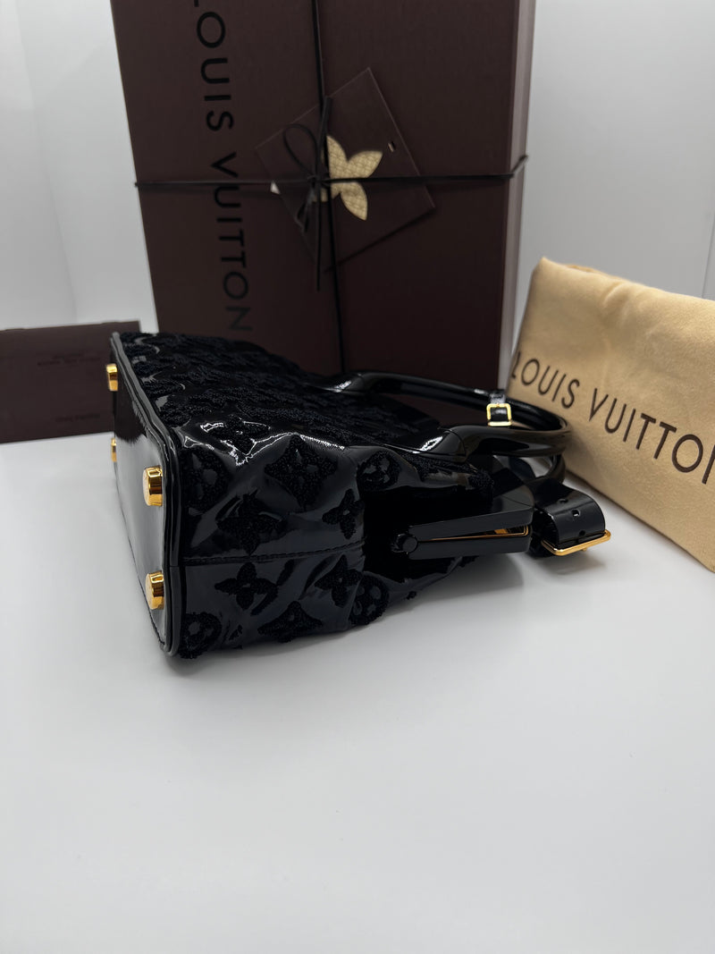 Louis Vuitton Limited Edition Black Monogram Fascination Lockit BB Bag