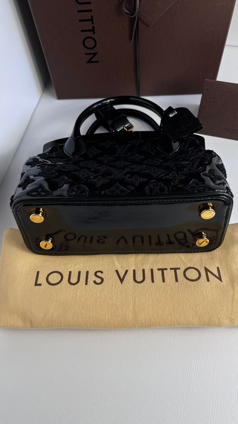 Louis Vuitton Limited Edition Black Monogram Fascination Lockit BB Bag