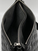 Louis Vuitton Black Coussin Monogram Embossed Lambskin MM Leather Bag