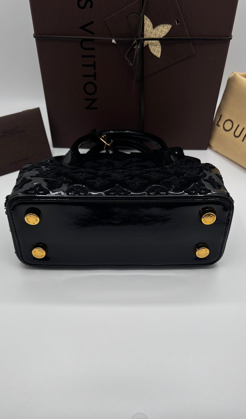 Louis Vuitton Limited Edition Black Monogram Fascination Lockit BB Bag