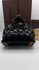 Louis Vuitton Limited Edition Black Monogram Fascination Lockit BB Bag