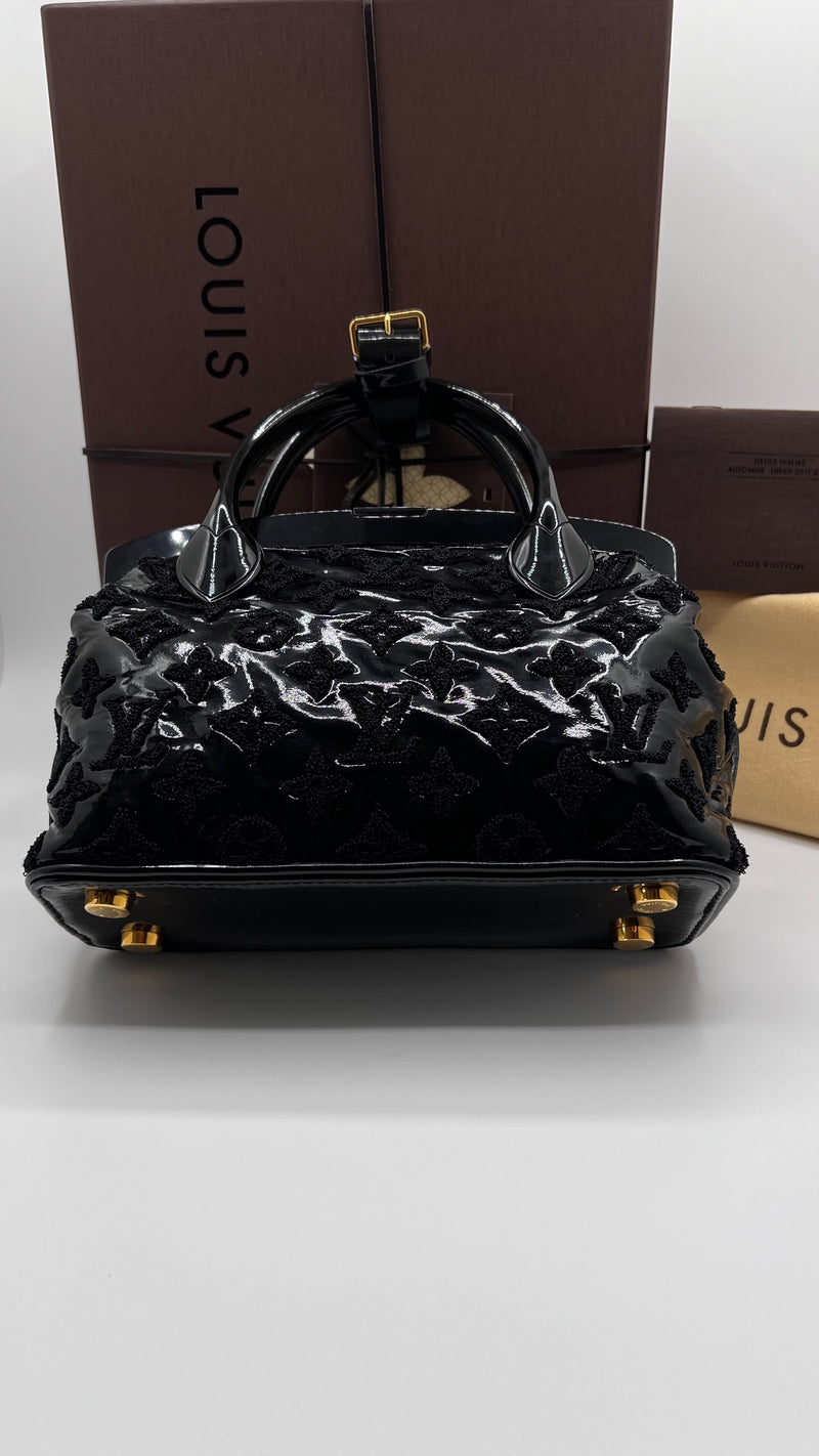 Louis Vuitton Limited Edition Black Monogram Fascination Lockit BB Bag