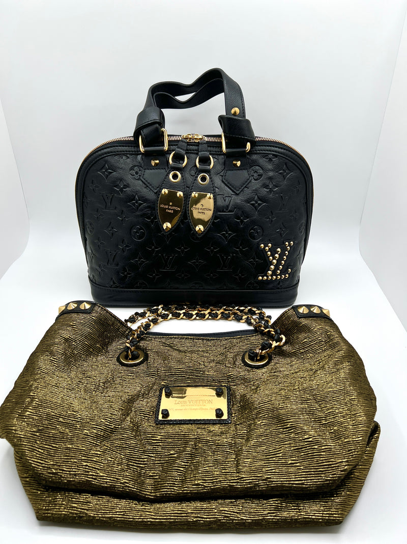 Louis Vuitton Limited Edition Black Monogram Double Jeu Neo-Alma Bag