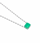 Emerald and Natural Diamond Necklace