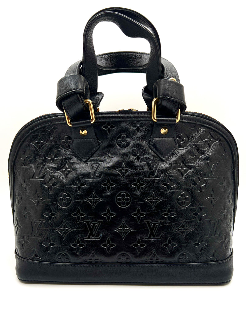 Louis Vuitton Limited Edition Black Monogram Double Jeu Neo-Alma Bag