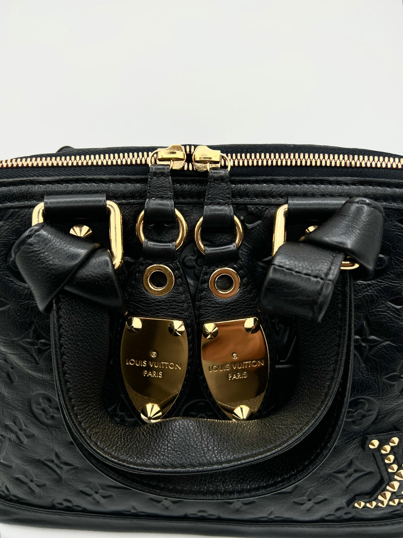 Louis Vuitton Limited Edition Black Monogram Double Jeu Neo-Alma Bag