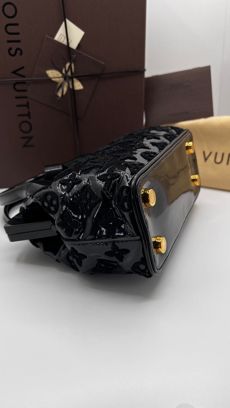 Louis Vuitton Limited Edition Black Monogram Fascination Lockit BB Bag