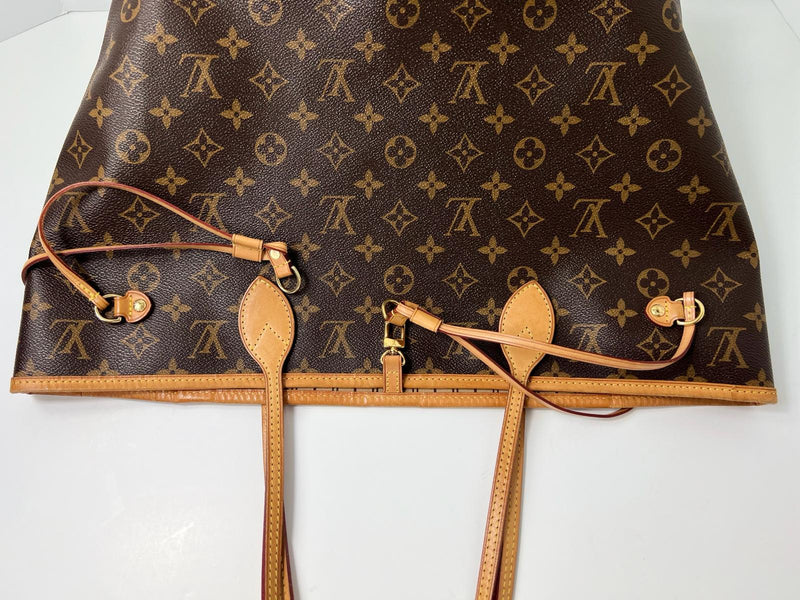 Louis Vuitton Never Full MM Brown Canvas Tote Bag