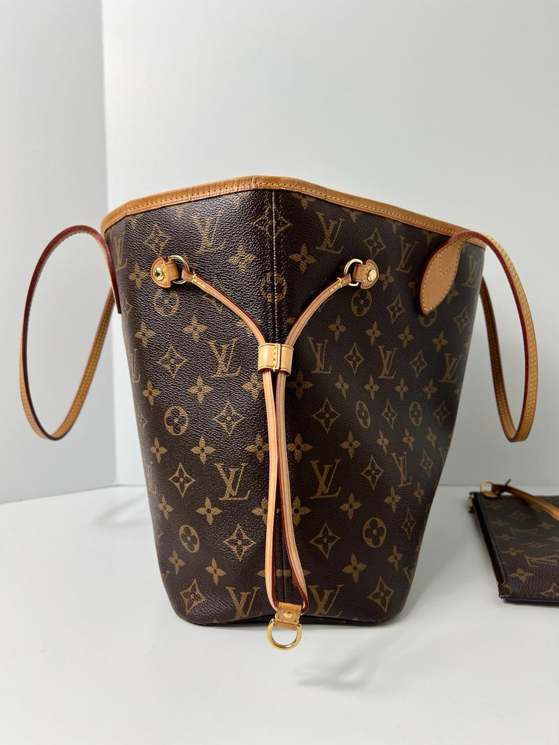 Louis Vuitton Never Full MM Brown Canvas Tote Bag