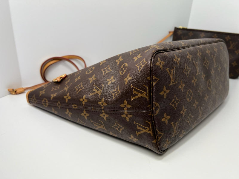 Louis Vuitton Never Full MM Brown Canvas Tote Bag