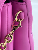 Louis Vuitton Lambskin Embossed Monogram Vuittamins Pochette Coussin Rose Violet