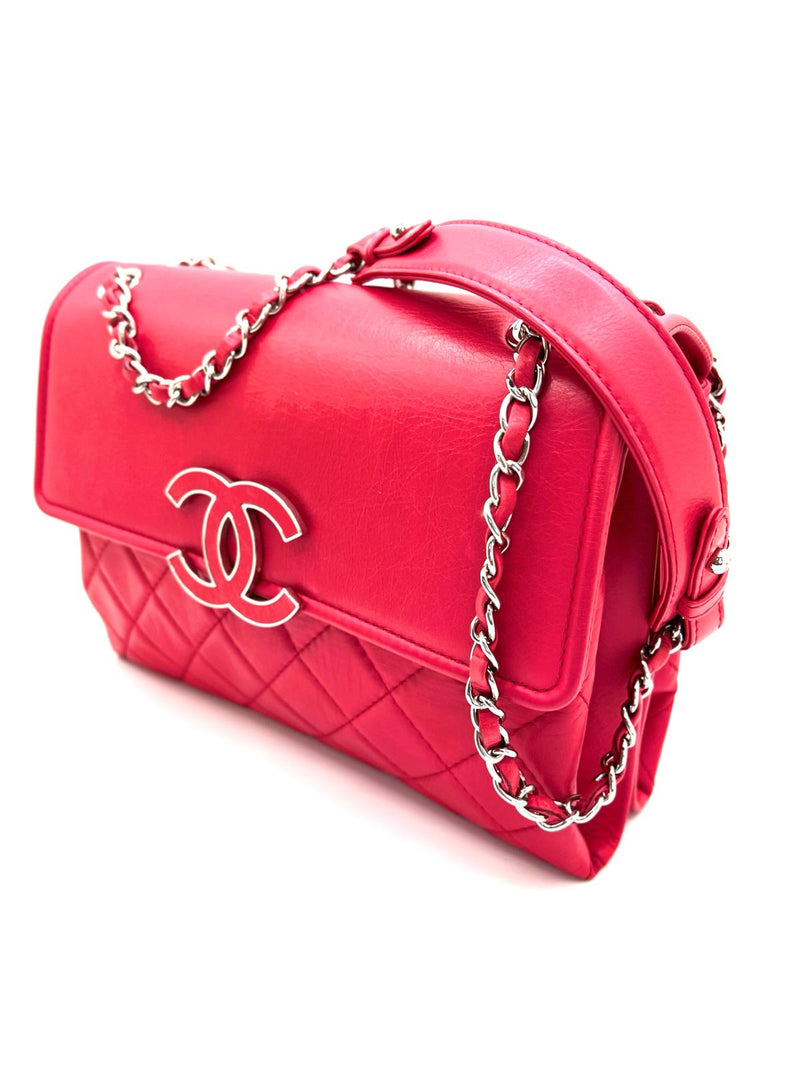 Authentic Chanel Matelasse Lambiskin Shoulder Bag