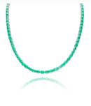 Emerald Oval Riviera Necklace