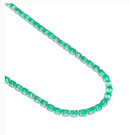 Emerald Oval Riviera Necklace